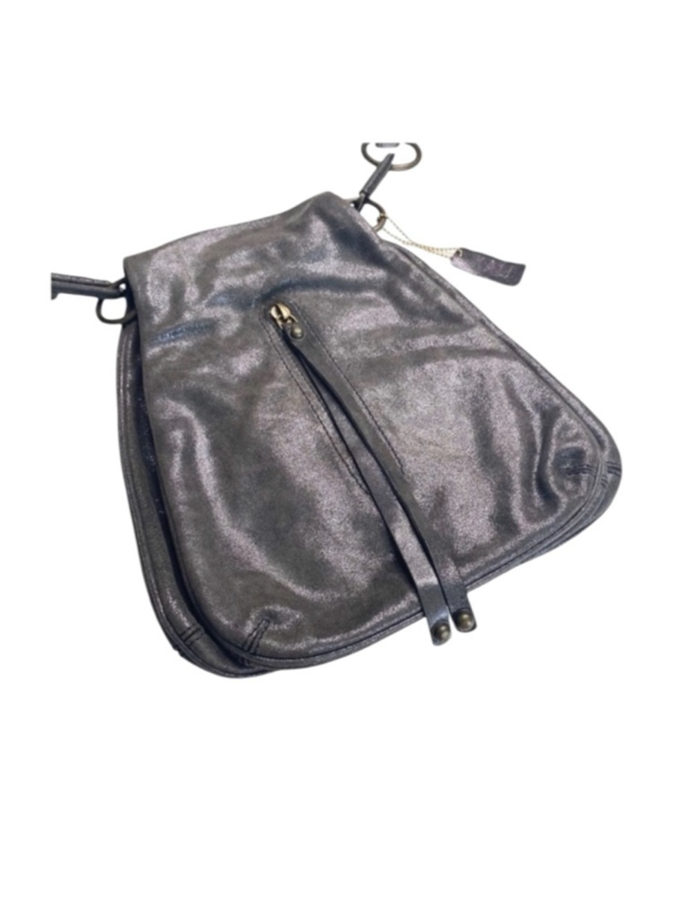 HTF: new Kale ༄ Diego Edgy Messenger Handbag Bag ༄ Mineral Metallic Leather ༄ - Picture 5 of 16